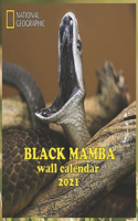 Black Mamba Wall Calendar 2021: BLACK MAMBA WALL CALENDAR 2021 8.5x8.5 FINISH GLOSSY