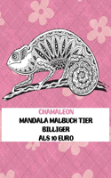 Mandala Malbuch - Billiger als 10 Euro - Tier - Chamäleon