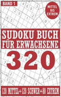 Sudoku Buch für Erwachsene Band 1 Mittel Schwer Extrem