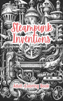 Steampunk Inventions Adult Coloring Book Grayscale Images By TaylorStonelyArt: Volume I(Intricate Mandala Patterns for Adults)