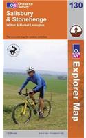 Salisbury and Stonehenge: (Sheet 130 OS Explorer Map)
