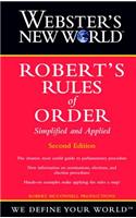 Webster's New World Robert's Rules of Order Simplified and Applied, 2nd Edition