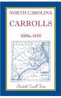 North Carolina Carrolls, 1600s-1850