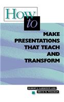 How to Make Presentations that Teach and Transform
