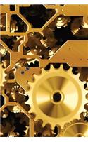 Clock Gears: Blank Lined Journal