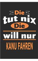 Die tut nix Die will nur Kanu fahren