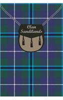 Clan Sandilands Tartan Journal/Notebook