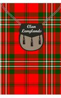 Clan Langlands Tartan Journal/Notebook