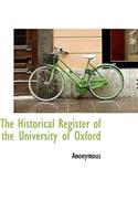 The Historical Register of the University of Oxford