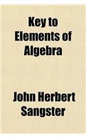 Key to Elements of Algebra