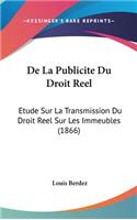 de La Publicite Du Droit Reel