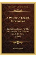 A System Of English Versification