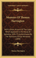 Memoirs Of Thomas Harrington