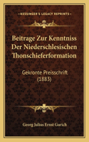 Beitrage Zur Kenntniss Der Niederschlesischen Thonschieferformation