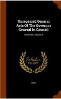 Unrepealed General Acts Of The Governor General In Council