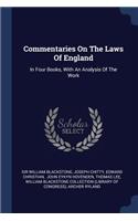 Commentaries On The Laws Of England