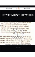 Statement of Work 33 Success Secrets - 33 Most Asked Questions on Statement of Work - What You Need to Know