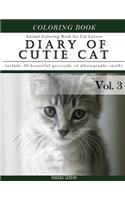 Diary of Cutie Cat, Animal Coloring Book for Kitten Cat Lovers: Creativity and Mindfulness Sketch Greyscale Coloring Book for Adults and Grown Ups(Creative & Mindfulness Sketch Coloring Book)