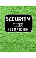 Security Visitors Sign in Log Book