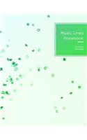 Music Lines Notebook 10 staves per page