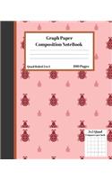 Graph Composition Notebook 5 Squares per inch 5x5 Quad Ruled 5 to 1 100 Sheets: Cute Funny Lady Bug Gift Notepad / Grid Squared Paper Back To School Gift Notebook For Math Teens Science Adults Students Programmers note taking an