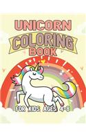 Unicorn Coloring Book for Kids Ages 4-8