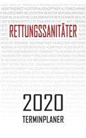 Rettungssanitäter - 2020 Terminplaner