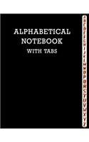 Alphabetical Notebook with Tabs
