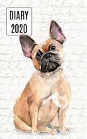 2020 Daily Diary Planner, Cute French Bulldog