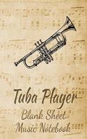 Trumpet Player Blank Sheet Music Notebook: Musician Composer Gift. Pretty Music Manuscript Paper For Writing And Note Taking / Composition Books Gifts For Musicians.(120 Blank Sheet Music Pag
