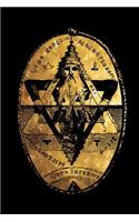 As Above So Below: Old Alchemy Engraving - Black and Gold - Bullet Journal Dot Grid Pages(3 Journal, Notebook, Diary, Composition Book)
