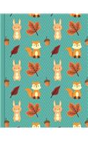 Bullet Style Dot Grid Journal: Rabbit & Fox Theme 8.5"x 11" 150 page DIY Planner Paperback(Dot Grid Bullet Journal - Bujo for Beginners)