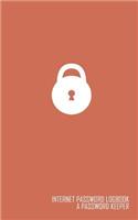 Internet Password Logbook: (A Password Keeper Red 5x8)