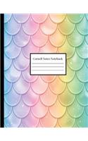 Cornell Notes Notebook: Unicorn Rainbow Mermaid(1 Cornell Notes Notebooks)