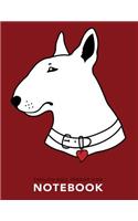 English Bull Terrier Dog Notebook