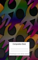 Composition Book 100 Sheets/200 Pages/7.44 X 9.69 In. Wide Ruled/ Colorful Skulls: Writing Notebook Lined Page Book Soft Cover Plain Journal Skulls