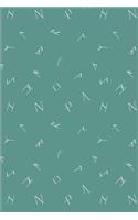 Viking Pattern - Flying Runes: Blank Lined Notebook for Norse Mythology Lovers