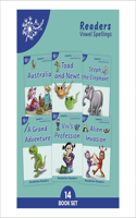 Phonic Books Dandelion Readers Vowel Spellings Level 4 (Alternative spellings for vowels and consonants, alternative sounds for the spellings 'c' and 'g')