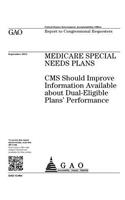 Medicare special needs plans: CMS should improve information available about dual-eligible plans' performance: report to congressional requesters.