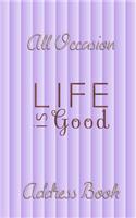 All Occasion Address Book - Purple
