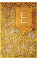 Monogram "e" Notebook: Blank Journal Diary Log(5 Monogram Nouveauone 150 Lined)