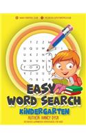 Easy Word Search Kindergarten