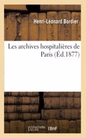 Les Archives Hospitalières de Paris