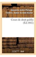 Cours de Droit Public