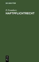 Haftpflichtrecht: Grundriß Der Außervertraglichen Haftpflicht Insbesondere Aus Unerlaubten Handlungen Nach Deutschlands Recht Und Rechtsprechung