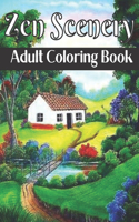 Zen Scenery Adult Coloring Book