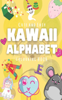 Cute and Easy Kawaii Alphabet Colouring Book