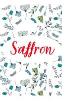 Saffron: &#11088; 6x9 Lined notebook Journal - 120 pages - Personalized Gift for Saffron - Perfect for Gift Colleague, Friends, Mom, GF - Gift for Valentine'