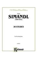 Franz Simandl (1840-1912) 30 Etudes for The String Bass