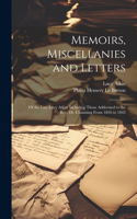 Memoirs, Miscellanies and Letters